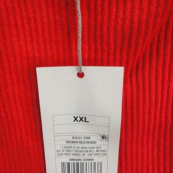 Womens A New Day Rocker Red Ruffle Sleeve Ribbed Top Size XXL - Picture 4 of 6